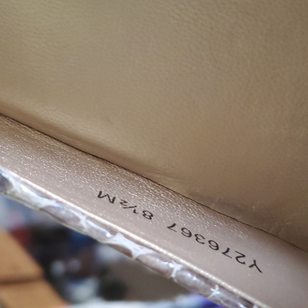 Stuart Weizman Snake Peep Toe Heels 8.5m - image 5